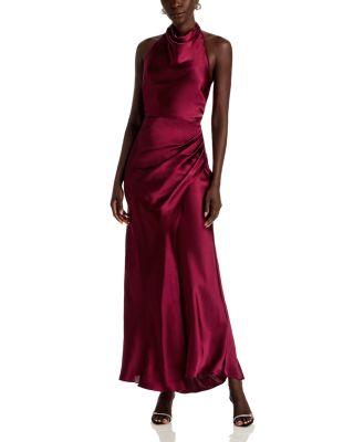 Draped Halter Gown - Exclusive by AQUA