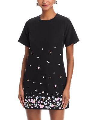 Embellished Shift Dress by AQUA
