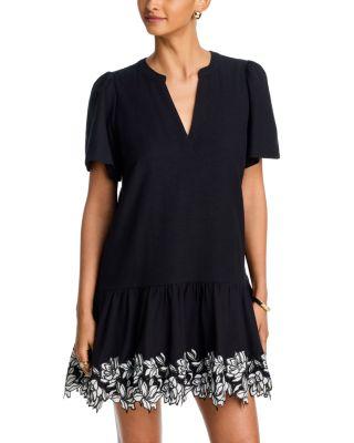 Embroidered Hem Mini Dress - Exclusive by AQUA