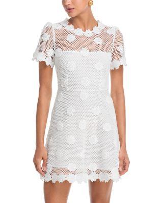 Embroidered Mesh Mini Dress - Exclusive by AQUA