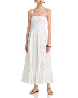 Embroidered Poplin Maxi Dress - Exclusive by AQUA