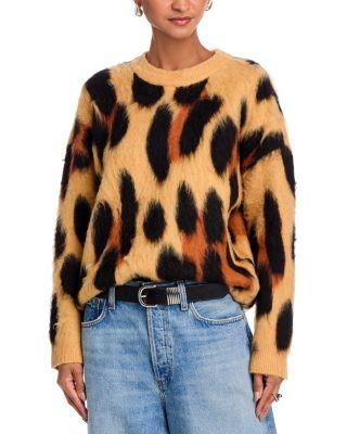 Eyelash Animal Print Sweatshirt - Exclusive by AQUA
