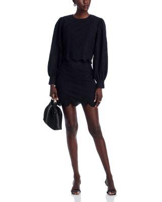 Eyelet Top & Eyelet Mini Skirt by AQUA