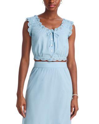 Eyelet Trim Top - Exclusive by AQUA
