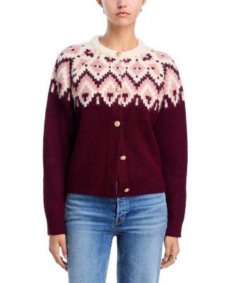 Fair Isle Crewneck Cardigan - Exclusive by AQUA