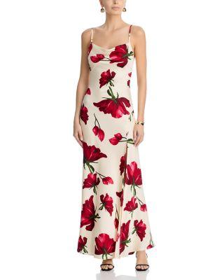 Floral Cowl Maxi Dress - Exclusive by AQUA