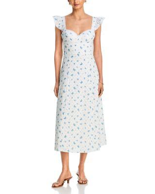 Floral Eyelet Midi Dress - Exclusive by AQUA