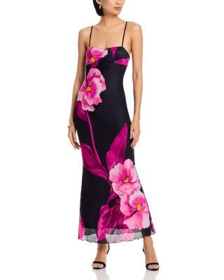 Floral Mesh Maxi Dress - Exclusive by AQUA