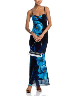 Floral Mesh Maxi Dress - Exclusive by AQUA