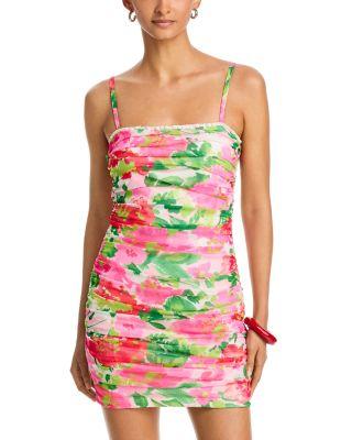 Floral Mesh Mini Dress - Exclusive by AQUA