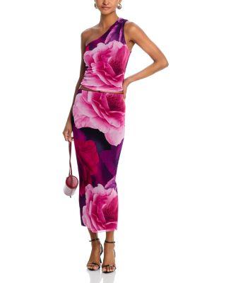 Floral Mesh Top & Floral Mesh Midi Skirt - Exclusive by AQUA