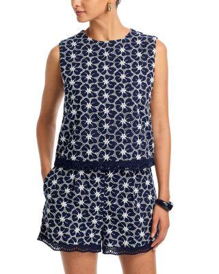 Floral Print Sleeveless Top - Exclusive by AQUA