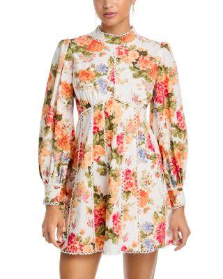 Floral Ric Rac Inset Mini Dress - Exclusive by AQUA