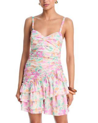 Floral Ruffle Mini Dress - Exclusive by AQUA