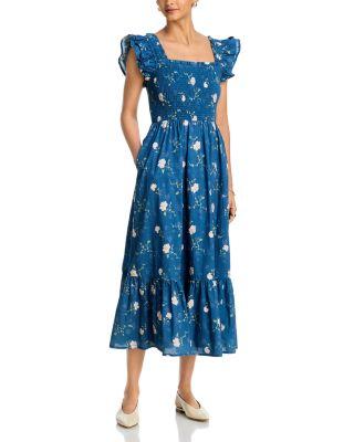 Floral Smocked Midi Dress - Exclusive by AQUA