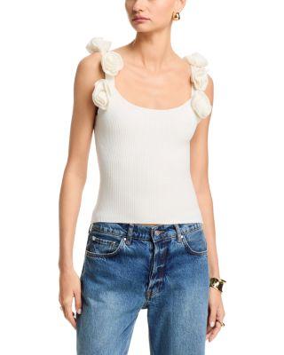 Floral Strap Knit Tank - Exclusive by AQUA