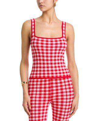 Gingham Knit Top - Exclusive by AQUA