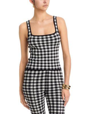 Gingham Knit Top - Exclusive by AQUA