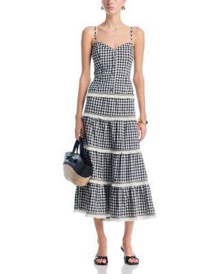 Gingham Top & Gingham Midi Skirt - Exclusive by AQUA
