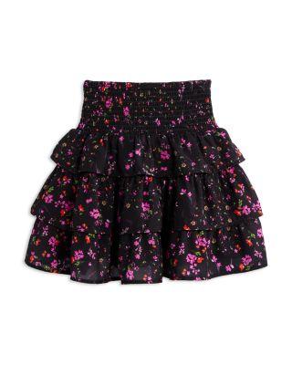Girls' Floral Print Ruffled Top & Skirt by AQUA