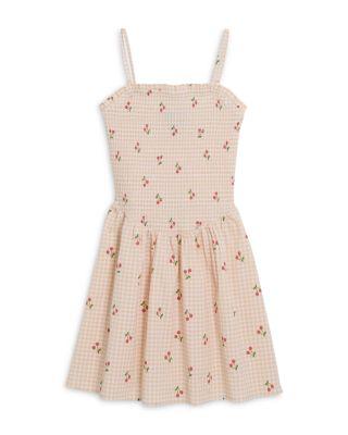 Girls' Gingham Cherry Dress by AQUA
