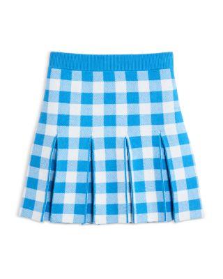 Girls' Gingham Pleated Skirt by AQUA
