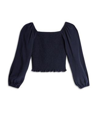 Girls' Long Sleeved Smocked Top by AQUA