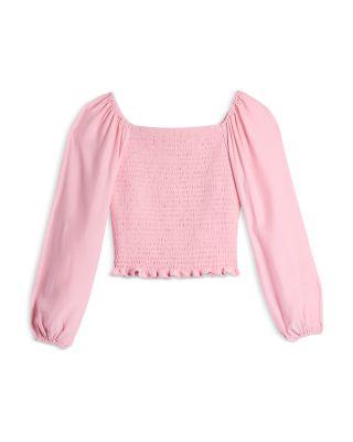 Girls' Long Sleeved Smocked Top by AQUA