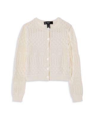 Girls' Pointelle Cardigan by AQUA