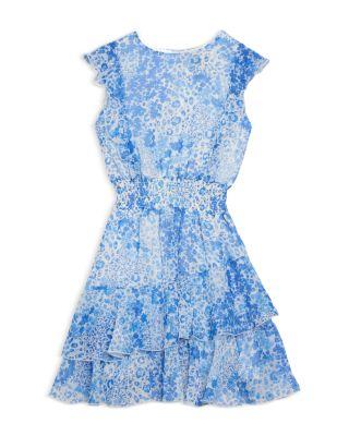 Girls' Sleeveless Ruffled Mini Dress by AQUA