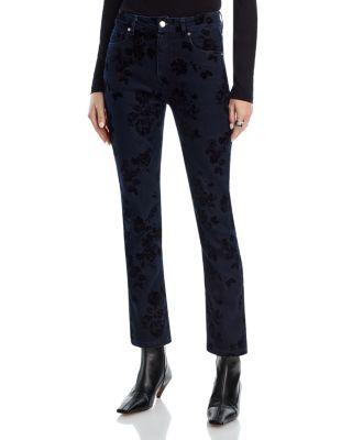 High Rise Bootcut Jeans in Indigo/Black by AQUA