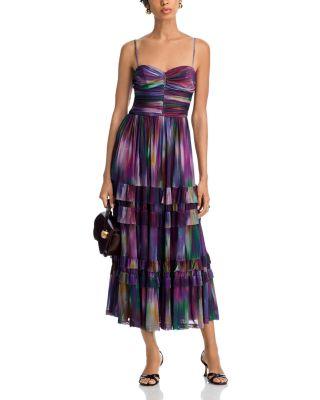 Ikat Mesh Guest of Midi Dress – Exclusive by AQUA