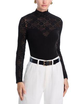 Knit Long Sleeve Turtleneck Top - Exclusive by AQUA
