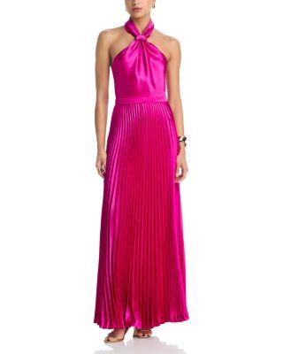 Knot Neck Charmeuse Dress - Exclusive by AQUA