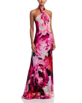 Knot Neck Chiffon Dress - Exclusive by AQUA
