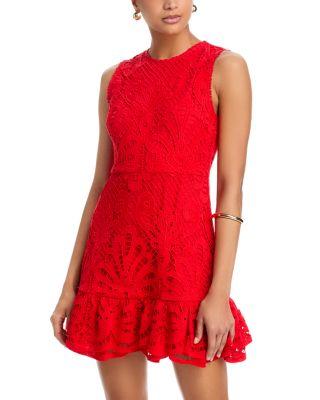 Lace Flounce Sleeveless Dress - Exclusive by AQUA