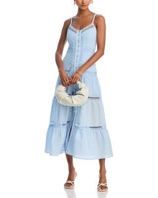 Lace Inset Midi Dress - Exclusive by AQUA