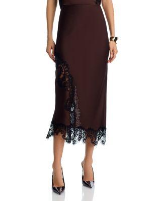 Lace Inset Slip Skirt - Exclusive by AQUA