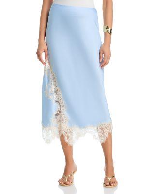 Lace Inset Slip Skirt - Exclusive by AQUA