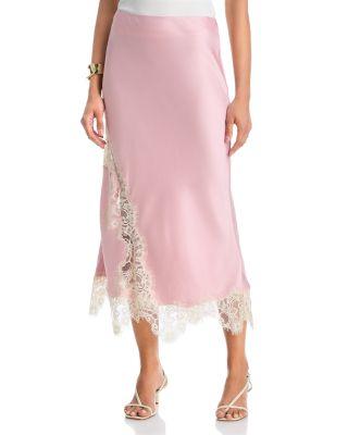 Lace Inset Slip Skirt - Exclusive by AQUA