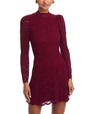 Lace Mock Neck Dress - Exclusive by AQUA