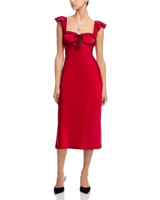 Lace Through Midi Dress - Exclusive by AQUA Lace Through Midi Dress - Exclusive by AQUA