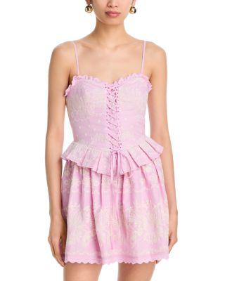 Lace Up Mini Dress - Exclusive by AQUA