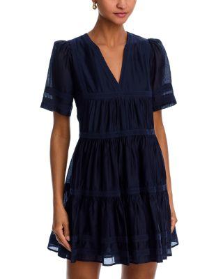 Lace Voile Short Sleeve Dress - Exclusive by AQUA