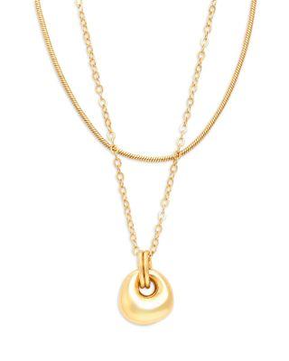 Layered Pendant Necklace by AQUA