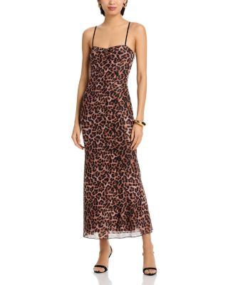 Leopard Mesh Maxi Dress - Exclusive by AQUA
