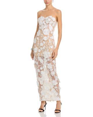 Long 3D Floral Gown - Exclusive by AQUA