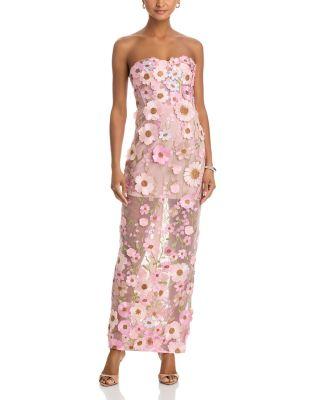 Long 3D Floral Gown - Exclusive by AQUA