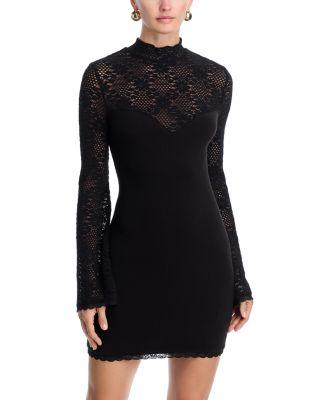 Long Sleeve Knit Mini Dress - Exclusive by AQUA