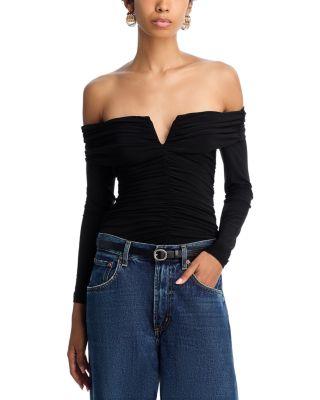 Matte Jersey Top - Exclusive by AQUA Matte Jersey Top - Exclusive by AQUA